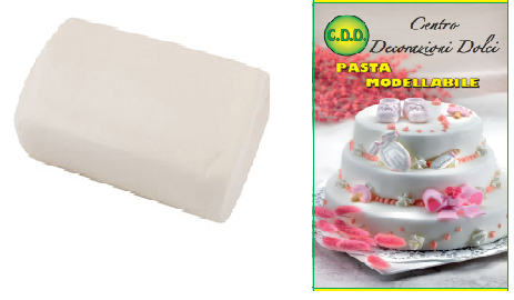 Pasta di zucchero kg.1 bianca C.D.D. – Centro Decorazioni Dolci